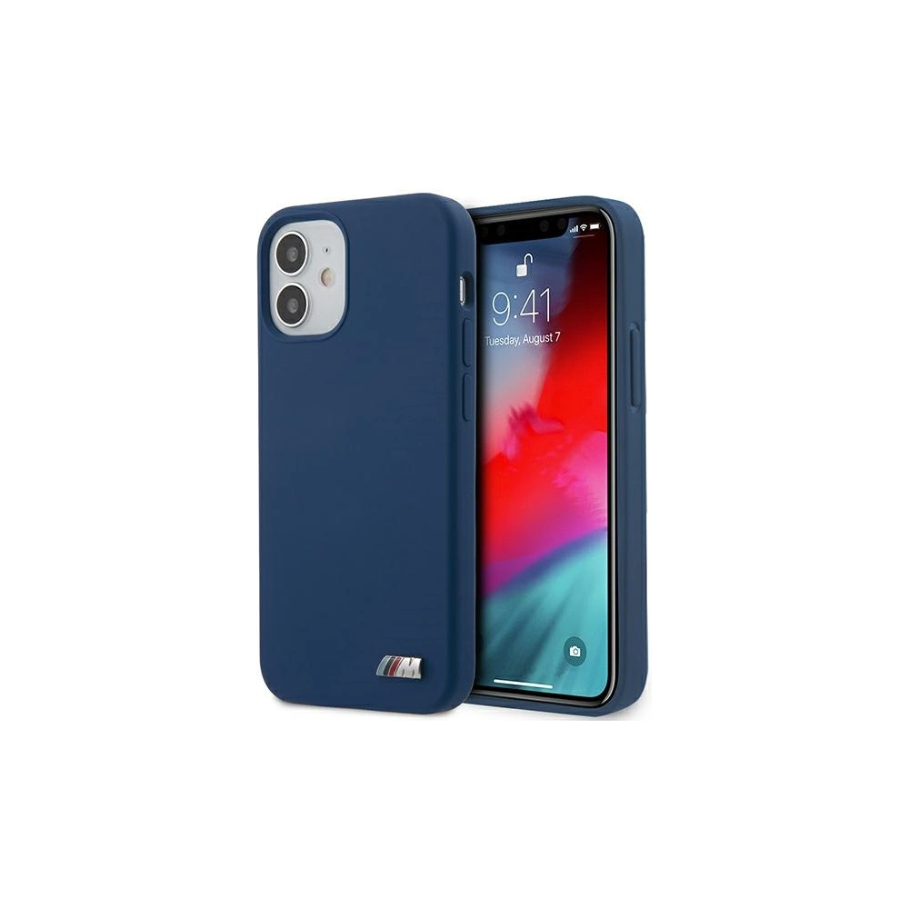Hurtownia GSM - Etui BMW BMHCP12SMSILNA Apple iPhone 12 mini modrý/blue hardcase silikonová M Collection - BMW092BLU - {ean13} - Hurt