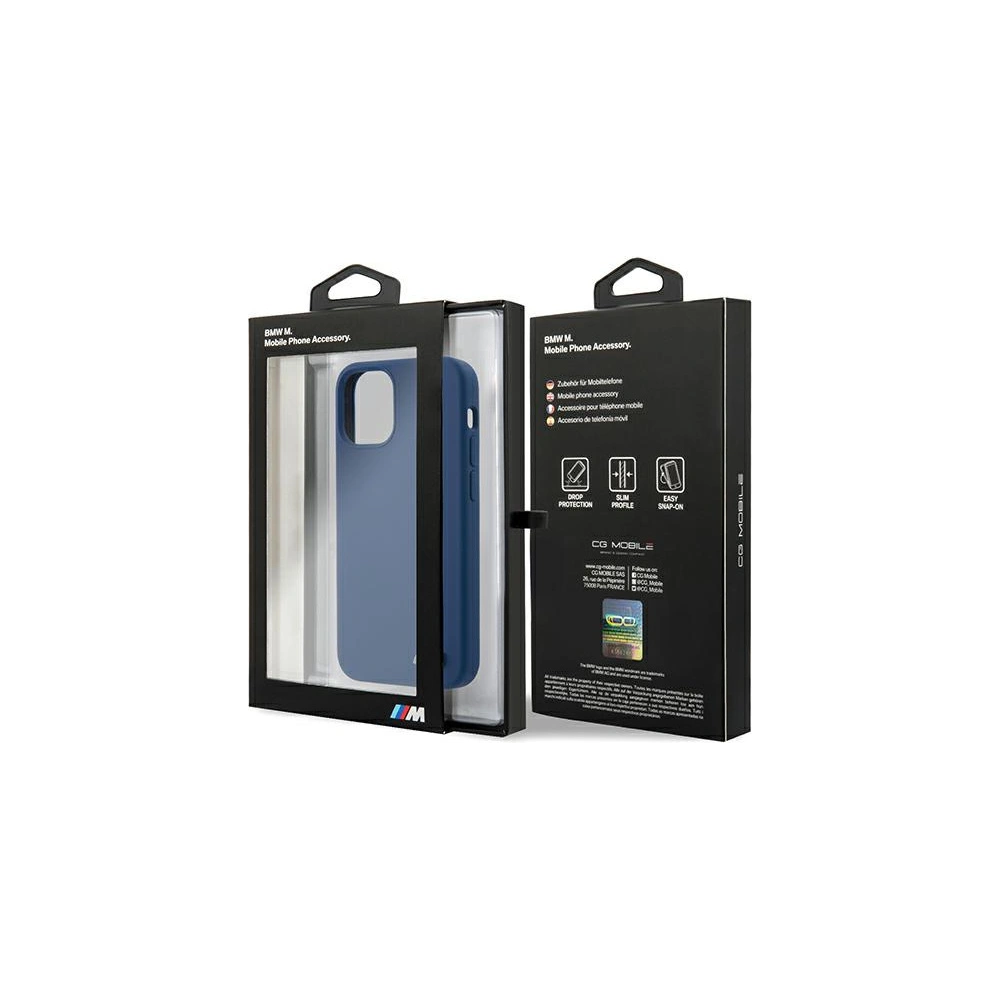 Hurtownia GSM - Case BMW BMHCP12SMSILNA Apple iPhone 12 mini blau/blue hardcase Silikon M Collection - BMW092BLU - {ean13} - Hurt