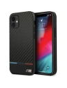 Case BMW BMHCP12SPUCARTCBK Apple iPhone 12 mini schwarz/hardcase M Collection PU Carbon Stripe