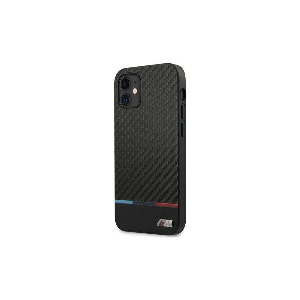 Hurtownia GSM - Etui BMW BMHCP12SPUCARTCBK Apple iPhone 12 mini černý/black hardcase M Collection PU Carbon Stripe - BMW094BLK - {ean13} - Hurt