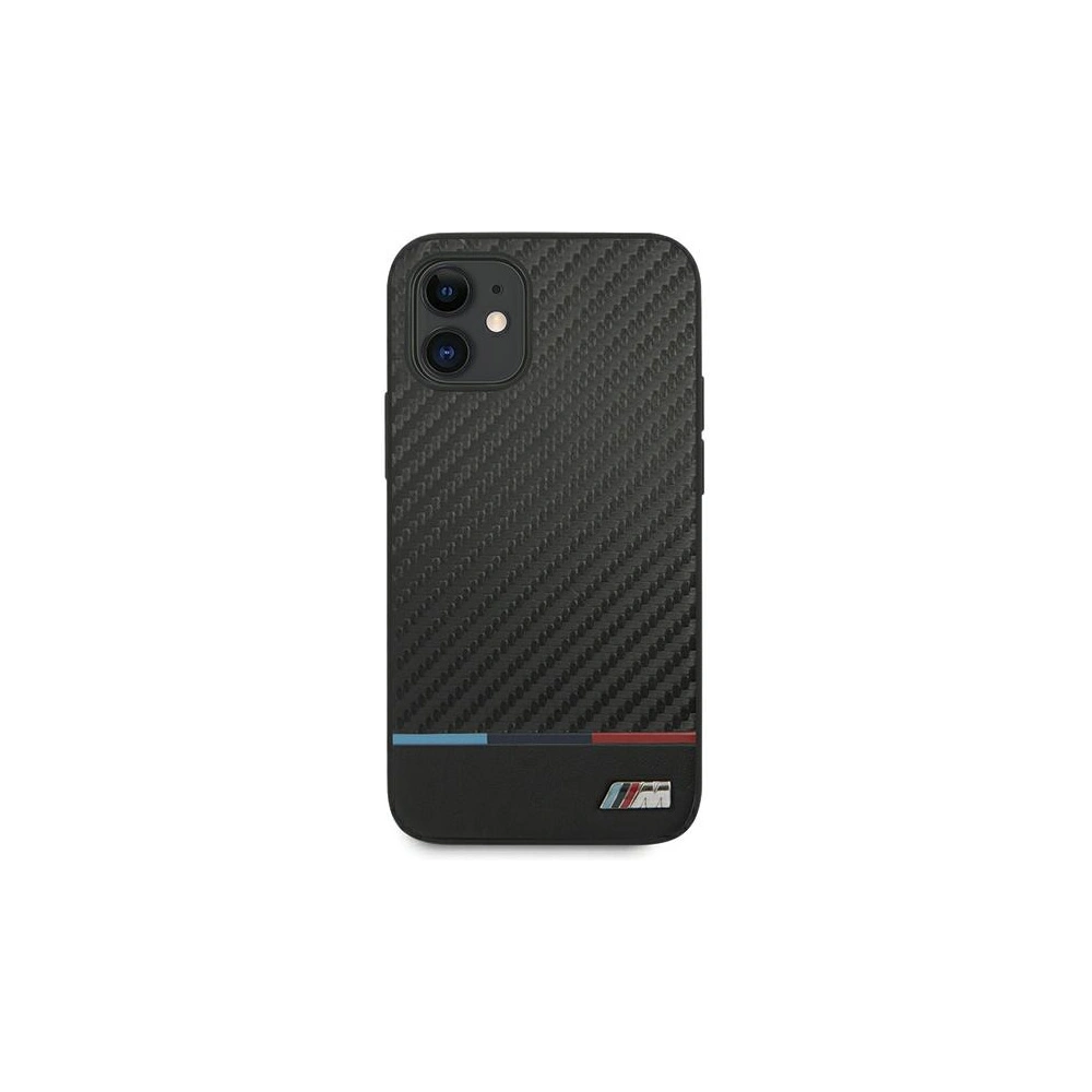 Hurtownia GSM - Etui BMW BMHCP12SPUCARTCBK Apple iPhone 12 mini černý/black hardcase M Collection PU Carbon Stripe - BMW094BLK - {ean13} - Hurt