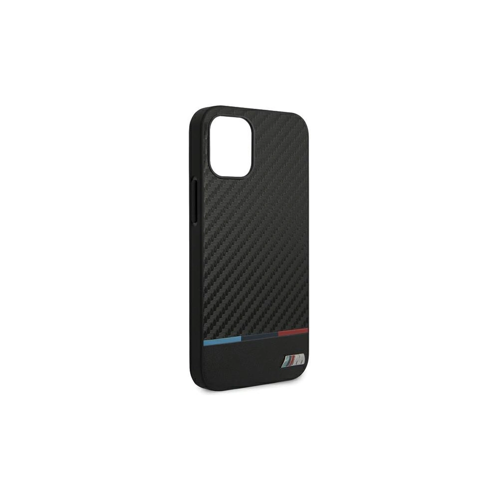 Hurtownia GSM - Etui BMW BMHCP12SPUCARTCBK Apple iPhone 12 mini černý/black hardcase M Collection PU Carbon Stripe - BMW094BLK - {ean13} - Hurt