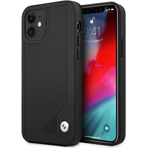 Hurtownia GSM - Etui BMW BMHCP12SRCDPK Apple iPhone 12 mini černý/black hardcase Leather Deboss - BMW095BLK - {ean13} - Hurt