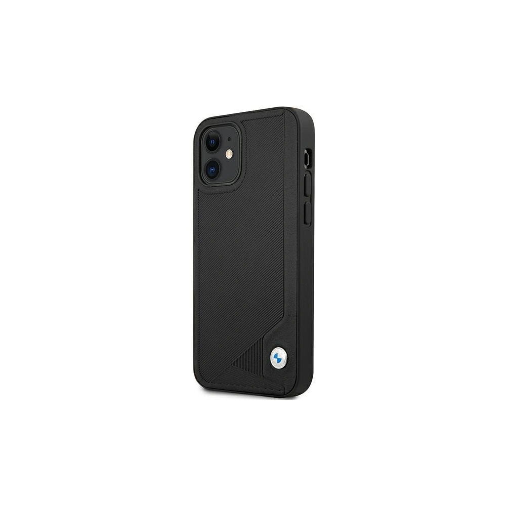 Hurtownia GSM - Case BMW BMHCP12SRCDPK Apple iPhone 12 mini schwarz/black hardcase Leder Deboss - BMW095BLK - {ean13} - Hurt