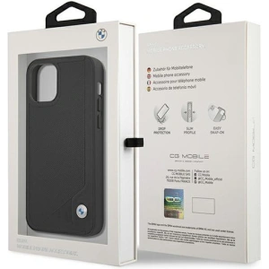 Hurtownia GSM - Case BMW BMHCP12SRCDPK Apple iPhone 12 mini schwarz/black hardcase Leder Deboss - BMW095BLK - {ean13} - Hurt