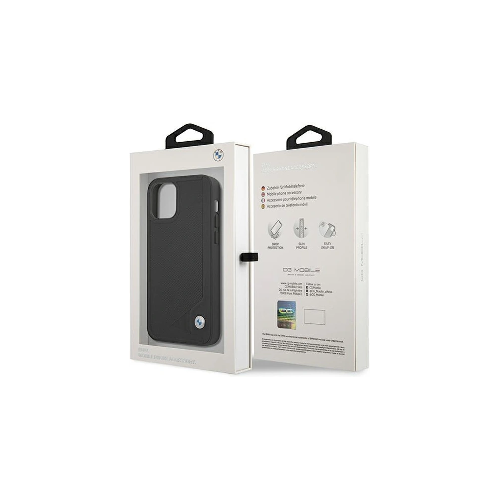 Hurtownia GSM - Case BMW BMHCP12SRCDPK Apple iPhone 12 mini schwarz/black hardcase Leder Deboss - BMW095BLK - {ean13} - Hurt