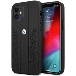 Hurtownia GSM - Case BMW BMHCP12SRSPPK Apple iPhone 12 mini schwarz/schwarz Hardcase Leder Curve Perforate - BMW096BLK - {ean13} - Hurt