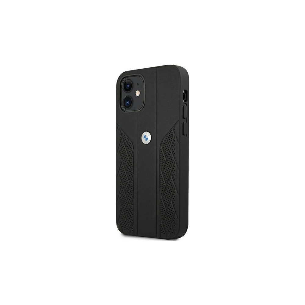 Hurtownia GSM - Etui BMW BMHCP12SRSPPK Apple iPhone 12 mini černý/black hardcase Leather Curve Perforate - BMW096BLK - {ean13} - Hurt