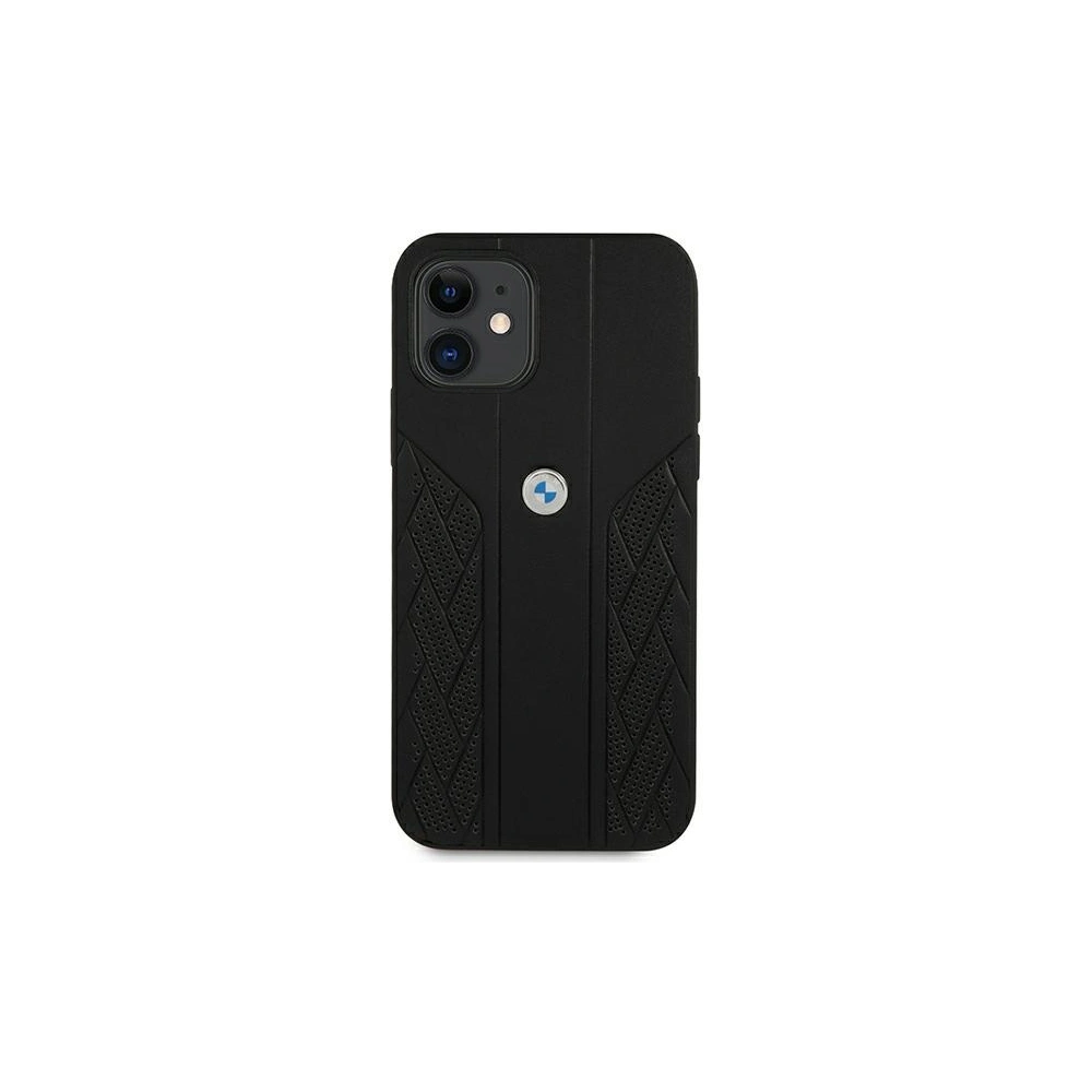 Hurtownia GSM - Case BMW BMHCP12SRSPPK Apple iPhone 12 mini schwarz/schwarz Hardcase Leder Curve Perforate - BMW096BLK - {ean13} - Hurt
