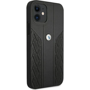Hurtownia GSM - Case BMW BMHCP12SRSPPK Apple iPhone 12 mini schwarz/schwarz Hardcase Leder Curve Perforate - BMW096BLK - {ean13} - Hurt