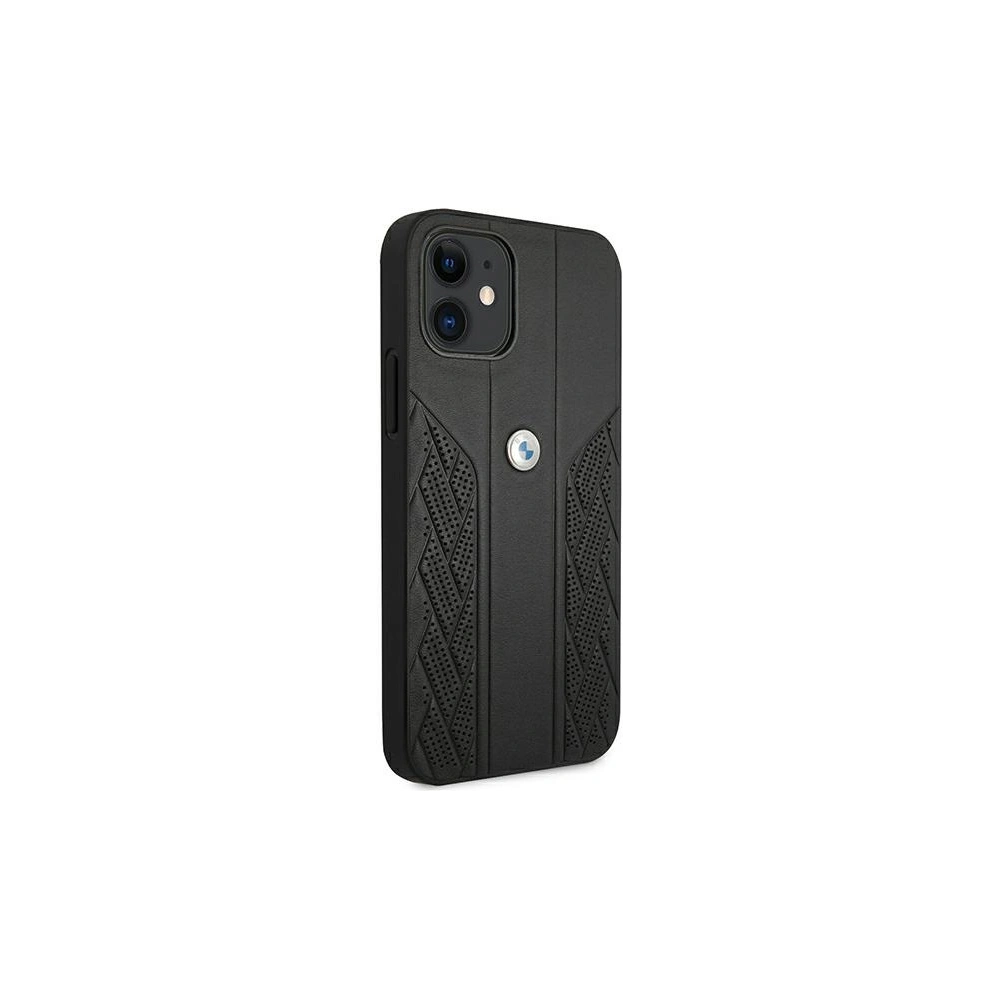 Hurtownia GSM - Case BMW BMHCP12SRSPPK Apple iPhone 12 mini schwarz/schwarz Hardcase Leder Curve Perforate - BMW096BLK - {ean13} - Hurt