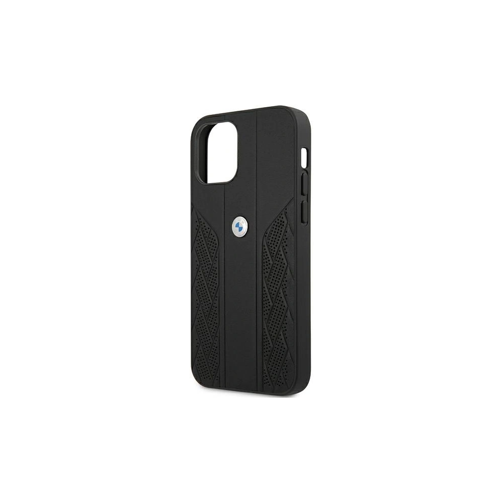 Hurtownia GSM - Etui BMW BMHCP12SRSPPK Apple iPhone 12 mini černý/black hardcase Leather Curve Perforate - BMW096BLK - {ean13} - Hurt