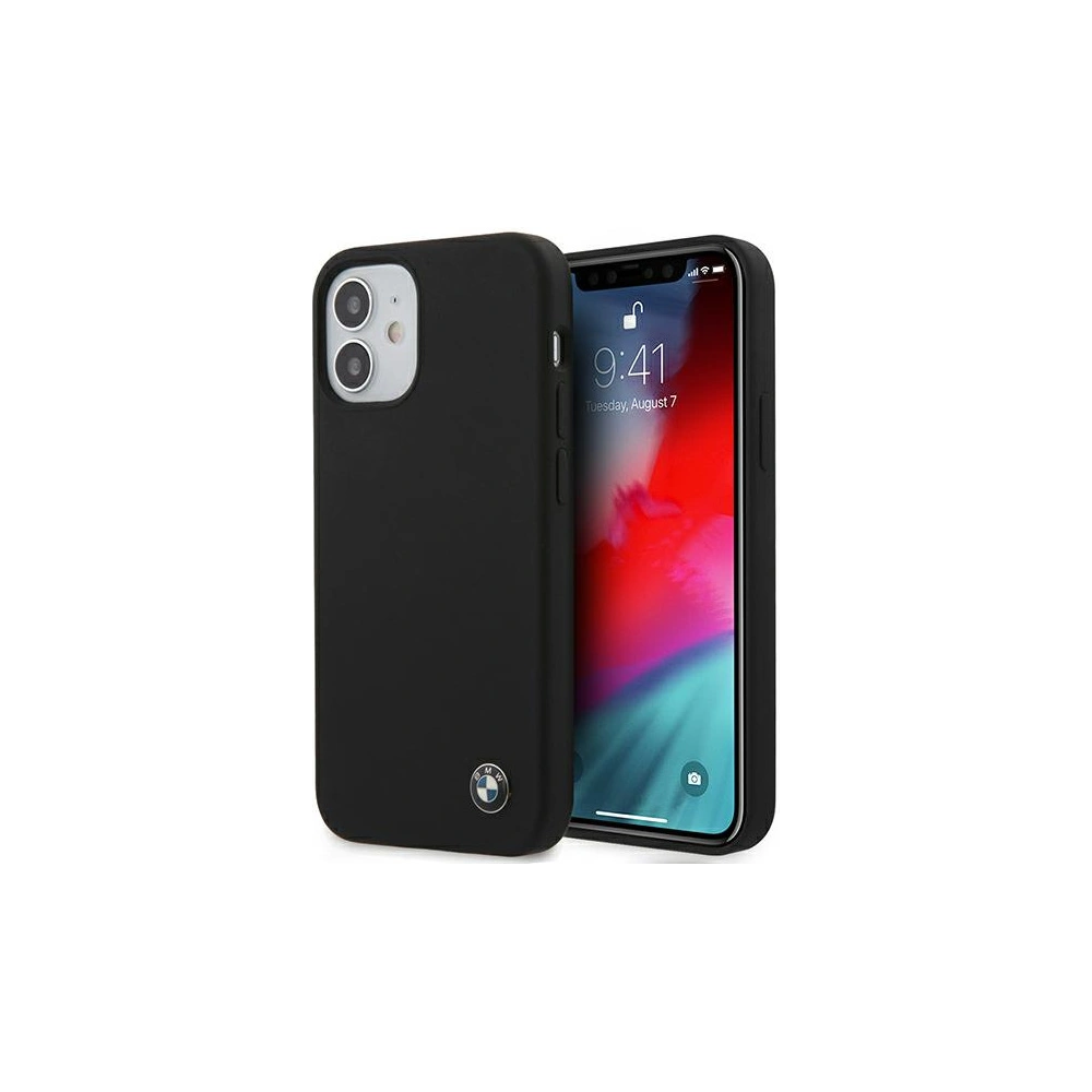 Hurtownia GSM - Case BMW BMHCP12SSILBK Apple iPhone 12 mini schwarz/black hardcase Silikon Signature - BMW097BLK - {ean13} - Hurt