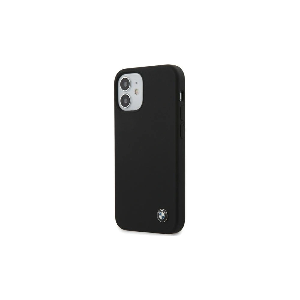 Wholesale BMW BMHCP12SSILBK Apple iPhone 12 mini black hardcase Silicone Signature - BMW097BLK - {ean13} - Hurt