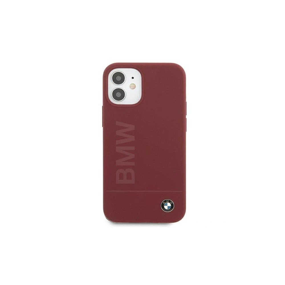 Wholesale BMW BMHCP12SSLBLRE Apple iPhone 12 mini red hardcase Silicone Signature Logo - BMW098RED - {ean13} - Hurt