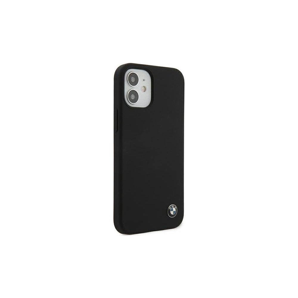 Wholesale BMW BMHCP12SSILBK Apple iPhone 12 mini black hardcase Silicone Signature - BMW097BLK - {ean13} - Hurt