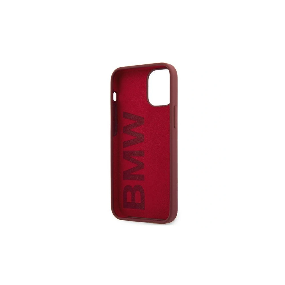 Wholesale BMW BMHCP12SSLBLRE Apple iPhone 12 mini red hardcase Silicone Signature Logo - BMW098RED - {ean13} - Hurt