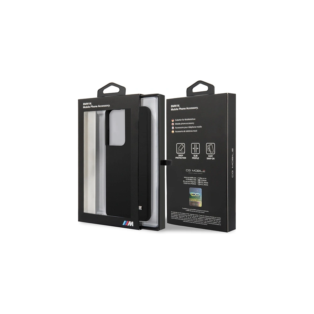 Hurtownia GSM - Etui BMW BMHCS21LMSILBK Samsung Galaxy S21 Ultra černý/black Silicone M Collection - BMW105BLK - {ean13} - Hurt