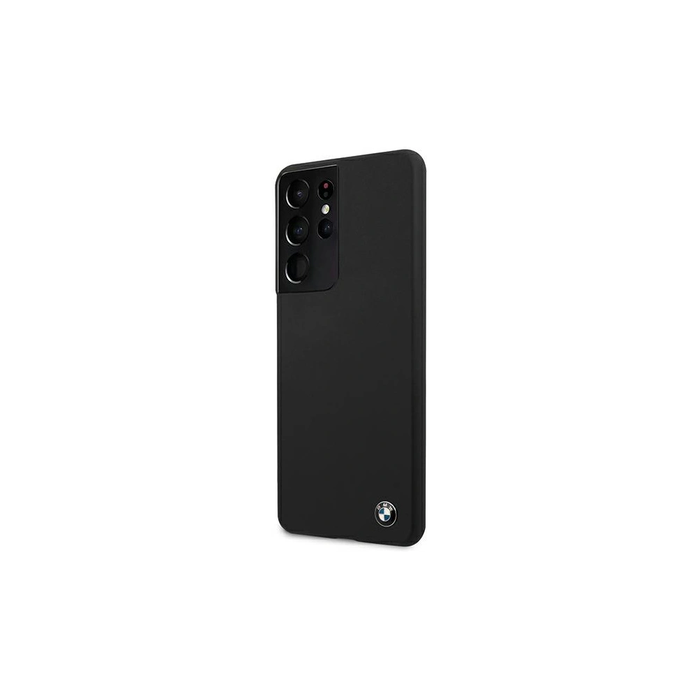 Hurtownia GSM - Etui BMW BMHCS21LSILBK Samsung Galaxy S21 Ultra černý/black hardcase Silicone Signature - BMW107BLK - {ean13} - Hurt