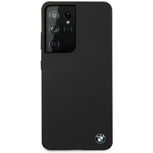 Hurtownia GSM - Etui BMW BMHCS21LSILBK Samsung Galaxy S21 Ultra czarny/black hardcase Silicone Signature - BMW107BLK - {ean13} - Hurt
