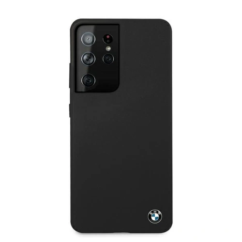 Etui BMW BMHCS21LSILBK Samsung Galaxy S21 Ultra czarny/black hardcase Silicone Signature