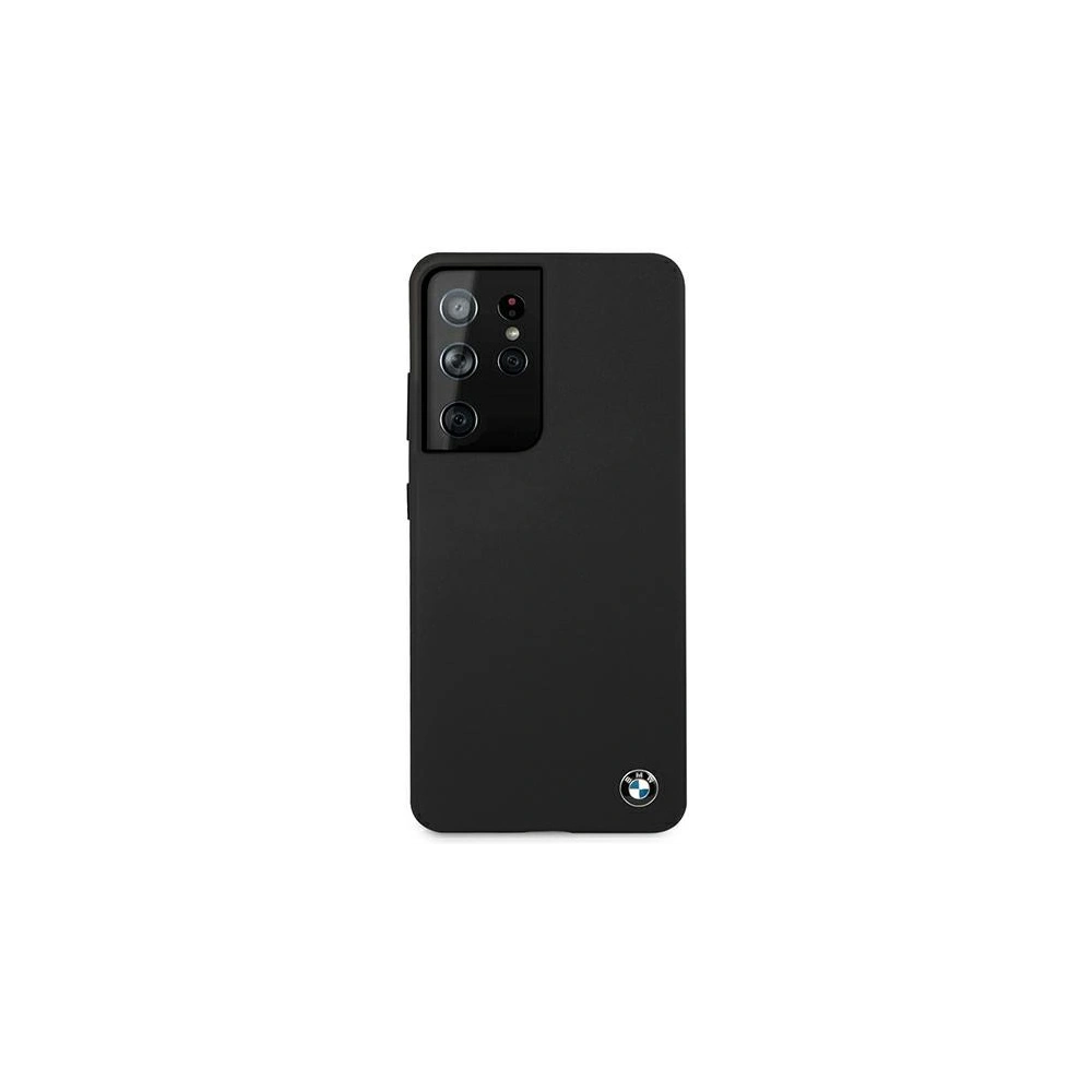 Hurtownia GSM - Etui BMW BMHCS21LSILBK Samsung Galaxy S21 Ultra černý/black hardcase Silicone Signature - BMW107BLK - {ean13} - Hurt