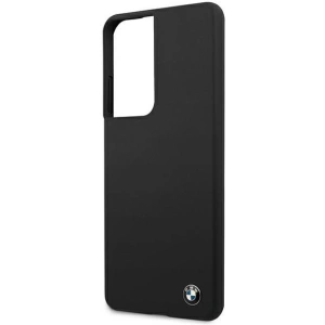 Hurtownia GSM - Etui BMW BMHCS21LSILBK Samsung Galaxy S21 Ultra czarny/black hardcase Silicone Signature - BMW107BLK - {ean13} - Hurt