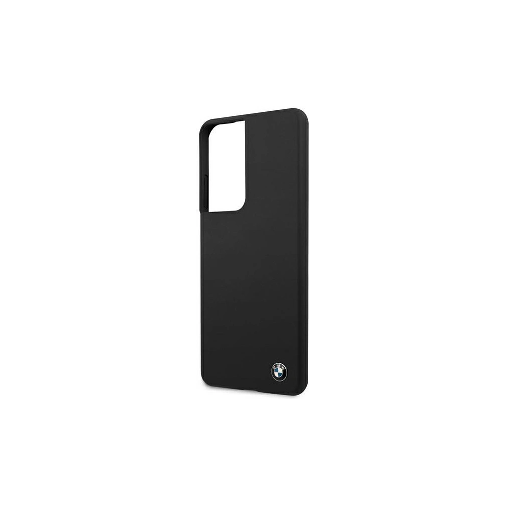 Hurtownia GSM - Etui BMW BMHCS21LSILBK Samsung Galaxy S21 Ultra černý/black hardcase Silicone Signature - BMW107BLK - {ean13} - Hurt