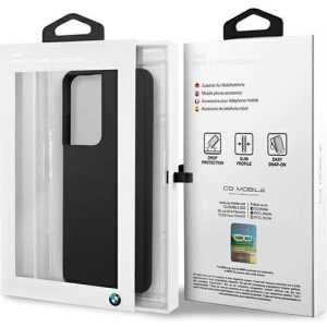 Hurtownia GSM - Etui BMW BMHCS21LSILBK Samsung Galaxy S21 Ultra czarny/black hardcase Silicone Signature - BMW107BLK - {ean13} - Hurt