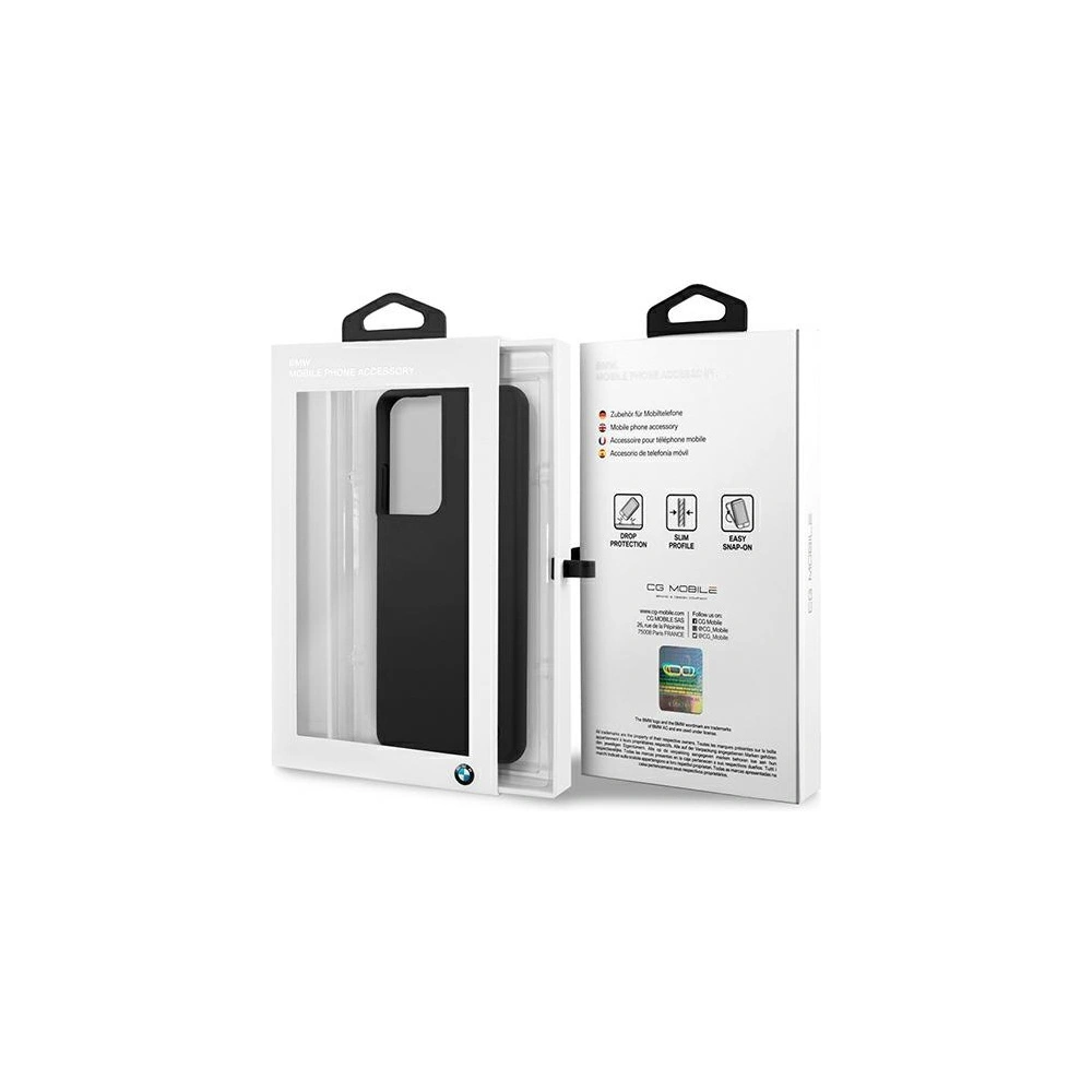 Hurtownia GSM - Etui BMW BMHCS21LSILBK Samsung Galaxy S21 Ultra černý/black hardcase Silicone Signature - BMW107BLK - {ean13} - Hurt