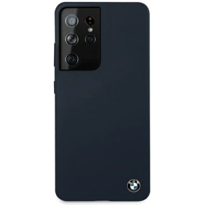Hurtownia GSM - Etui BMW BMHCS21LSILNA Samsung Galaxy S21 Ultra granatowy/navy hardcase Silicone Signature - BMW108NAV - {ean13} - Hurt