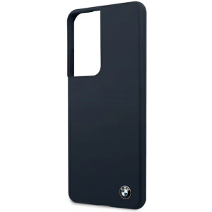 Hurtownia GSM - Etui BMW BMHCS21LSILNA Samsung Galaxy S21 Ultra granatowy/navy hardcase Silicone Signature - BMW108NAV - {ean13} - Hurt