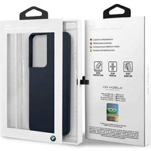 Hurtownia GSM - Etui BMW BMHCS21LSILNA Samsung Galaxy S21 Ultra granatowy/navy hardcase Silicone Signature - BMW108NAV - {ean13} - Hurt