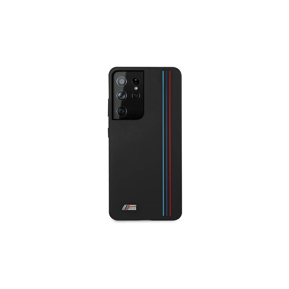 Hurtownia GSM - Etui BMW BMHCS21LSIVTBK Samsung Galaxy S21 Ultra černý/black Silicone Stripes M Collection - BMW109BLK - {ean13} - Hurt