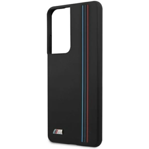 Hurtownia GSM - Etui BMW BMHCS21LSIVTBK Samsung Galaxy S21 Ultra czarny/black Silicone Stripes M Collection - BMW109BLK - {ean13} - Hurt