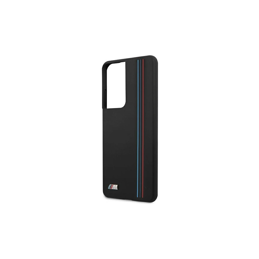 Hurtownia GSM - Etui BMW BMHCS21LSIVTBK Samsung Galaxy S21 Ultra černý/black Silicone Stripes M Collection - BMW109BLK - {ean13} - Hurt