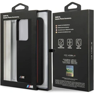 Hurtownia GSM - Etui BMW BMHCS21LSIVTBK Samsung Galaxy S21 Ultra czarny/black Silicone Stripes M Collection - BMW109BLK - {ean13} - Hurt