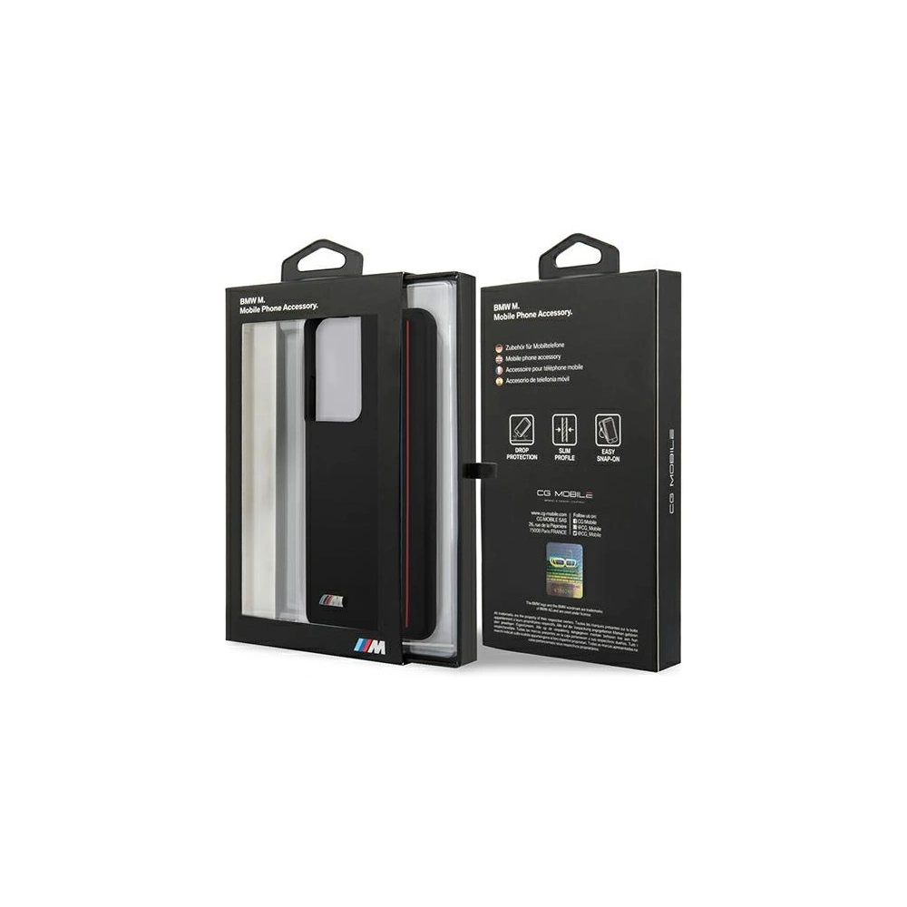 Hurtownia GSM - Etui BMW BMHCS21LSIVTBK Samsung Galaxy S21 Ultra černý/black Silicone Stripes M Collection - BMW109BLK - {ean13} - Hurt