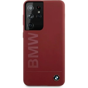 Hurtownia GSM - Etui BMW BMHCS21LSLBLRE Samsung Galaxy S21 Ultra czerwony/red hardcase Silicone Signature Logo - BMW111RED - {ean13} - Hurt