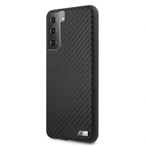 Etui BMW BMHCS21MCABBK Samsung Galaxy S21+ Plus czarny/black hardcase M Collection PU Carbon