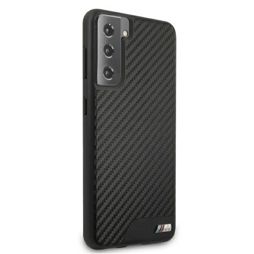 Etui BMW BMHCS21MCABBK Samsung Galaxy S21+ Plus czarny/black hardcase M Collection PU Carbon