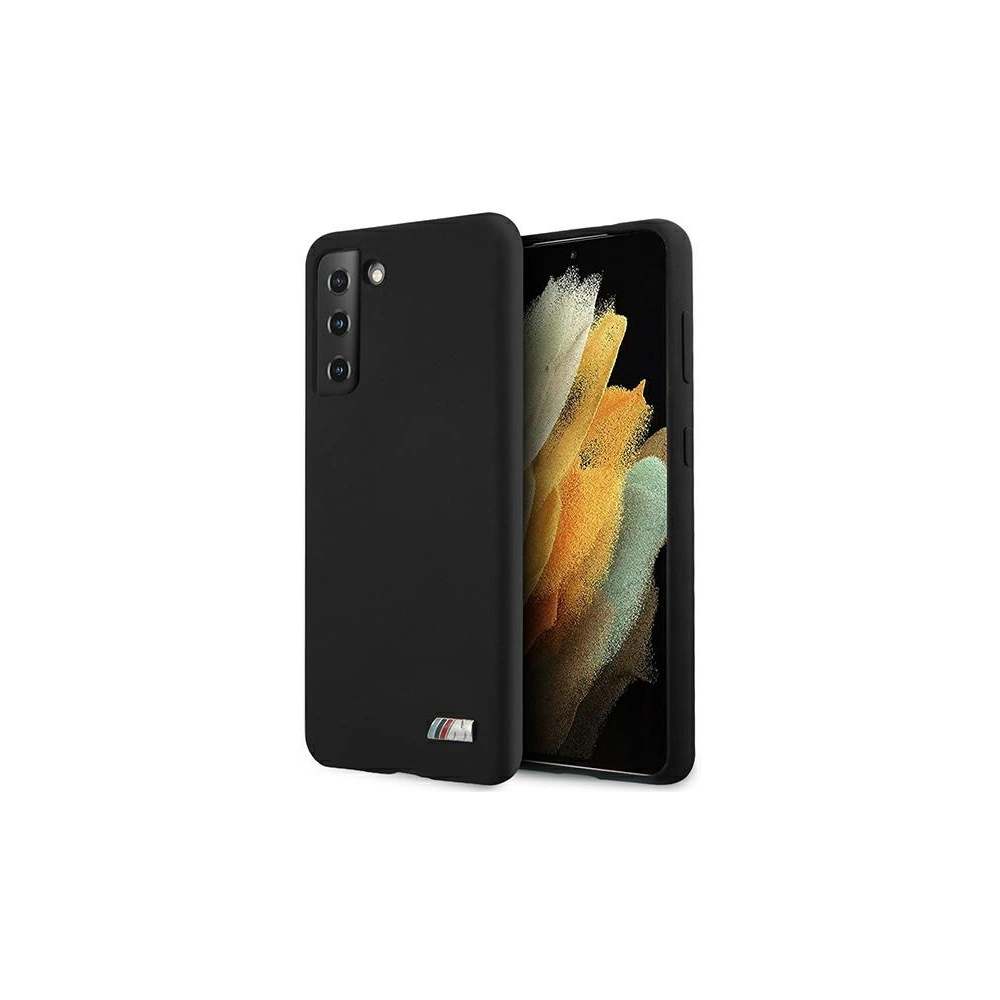 Etui BMW BMHCS21MMSILBK Samsung Galaxy S21+ Plus černý/black Silicone M Collection