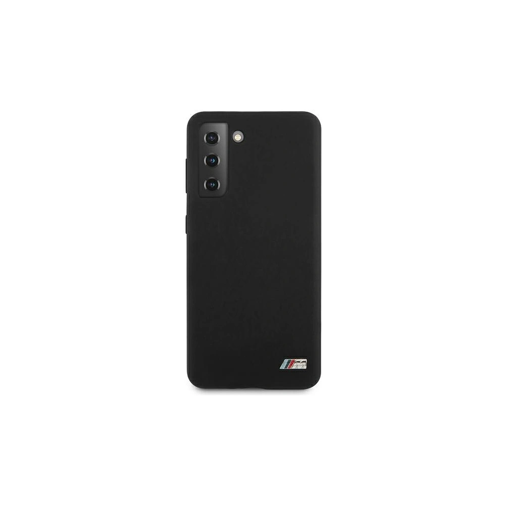 Etui BMW BMHCS21MMSILBK Samsung Galaxy S21+ Plus černý/black Silicone M Collection