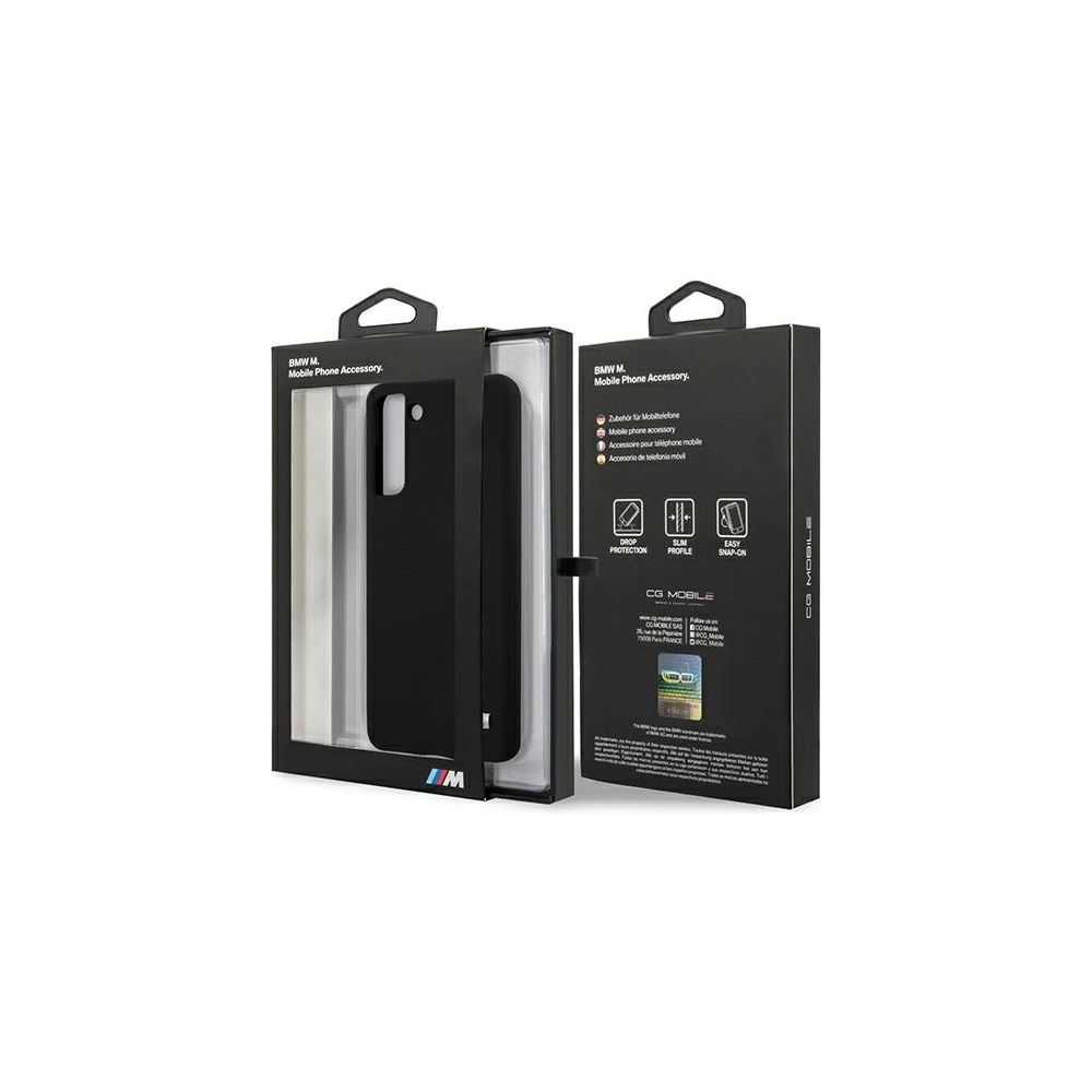 Etui BMW BMHCS21MMSILBK Samsung Galaxy S21+ Plus černý/black Silicone M Collection