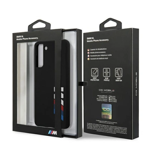 Etui BMW BMHCS21MMSLBLBK Samsung Galaxy S21+ Plus czarny/black hardcase Silicone Signature Logo