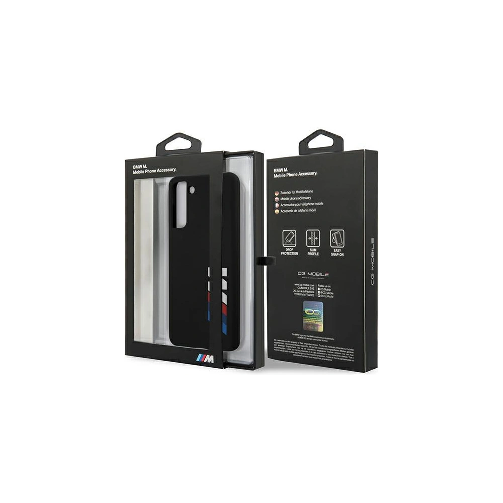 Etui BMW BMHCS21MMSLBLBK Samsung Galaxy S21+ Plus černé/black hardcase Silicone Signature Logo