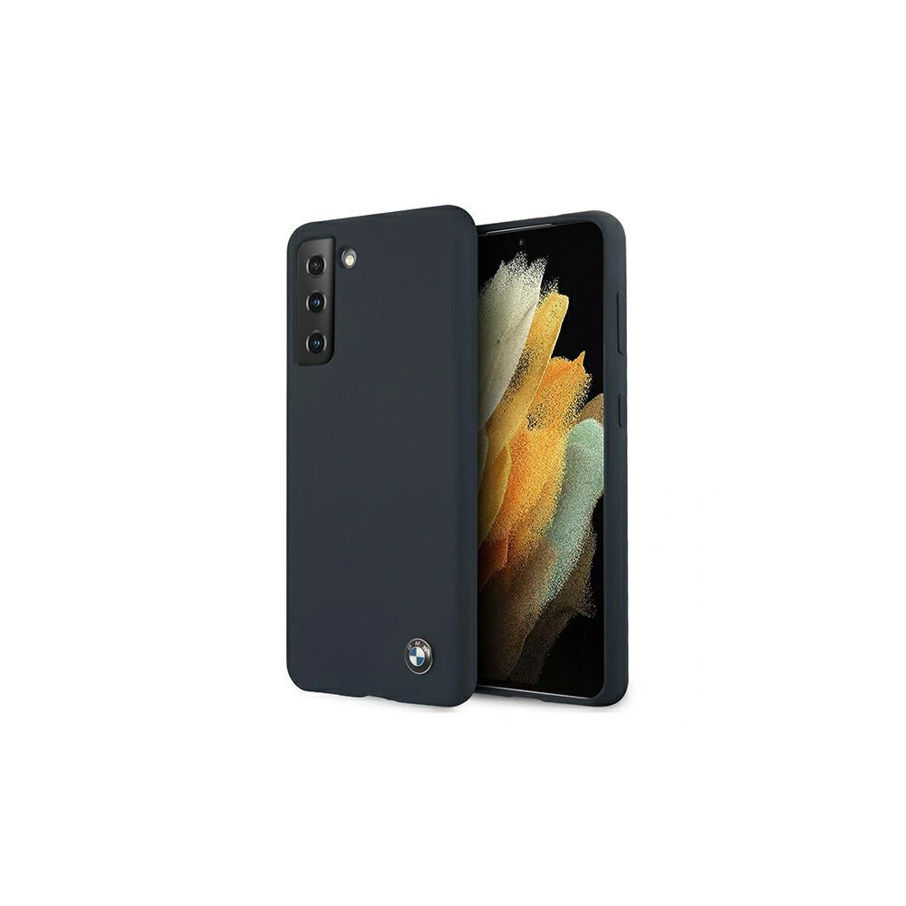 Hurtownia GSM - Etui BMW BMHCS21MSILNA Samsung Galaxy S21+ Plus granátový/navy hardcase Silicone Signature - BMW118NAV - {ean13} - Hurt