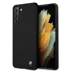 Wholesale BMW BMHCS21MSILBK Samsung Galaxy S21+ Plus black hardcase Silicone Signature - BMW117BLK - {ean13} - Hurt