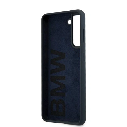 Etui BMW BMHCS21MSILNA Samsung Galaxy S21+ Plus granatowy/navy hardcase Silicone Signature