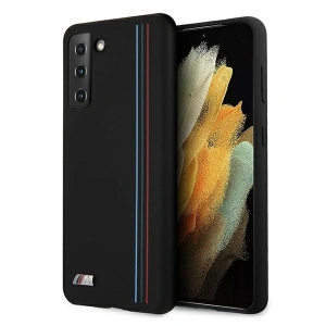 Hurtownia GSM - Case BMW BMHCS21MSIVTBK Samsung Galaxy S21+ Plus schwarz/schwarz Silikon Streifen M Kollektion - BMW119BLK - {ean13} - Hurt